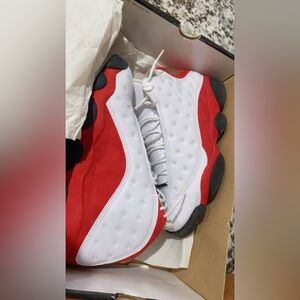 Jordan Sneakers Red White Black